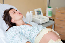 Pregnant Woman In Delivery Room