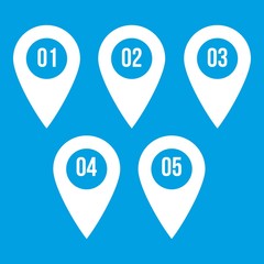 Poster - Pointer marks icon white