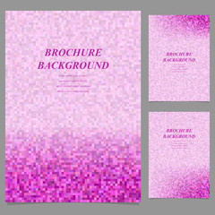 Poster - Abstract geometric page template background set