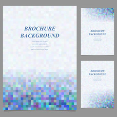 Poster - Abstract geometric page template background set