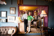 © Connect Images - Portrait of quirky vintage couple in tea rooms