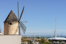 windmill overlooking Palma de Mallorca