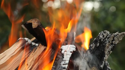 Canvas Print - Burn fire background