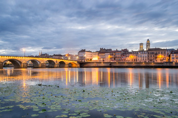 Wall Mural - Lovely Riverside View of the City Macon, France