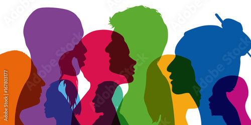 Cuadros en Lienzo profil - visage - population - peuple - diversité - différent - couleur de peau