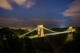Fototapeta  - Bristol, Clifton Suspension Bridge and Balloon Fiesta