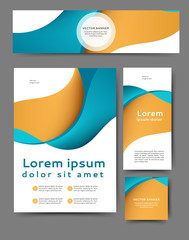 Wall Mural - Set of promotional flyers