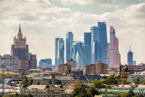 Plakat Widok z Moskwy, Rosja