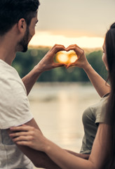 Romantic young couple