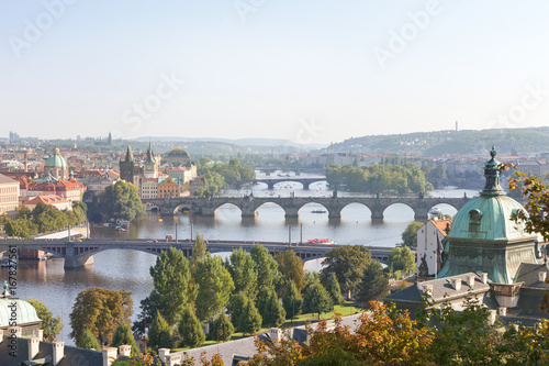 Fotografie, Obraz View onto Vltava; Prague, Czech Republic