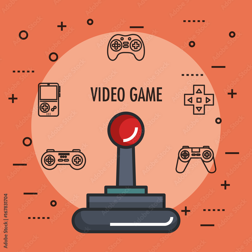 joystick gamepad icon video game controller symbol vector illustration ...