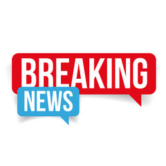 Poster - Breaking news speech bubble
