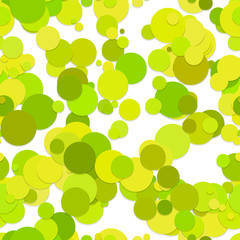 Poster - Abstract seamless circle background pattern - vector graphic design from dots in light green tones with shadow effect