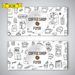  Hand drawn doodle Coffee time icon set Vector illustration isolated drink symbols collection Cartoon various beverage element: mug, cup, espresso, americano, irish, decaf, mocha, coffee making machine
