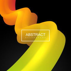 Poster - Vibrant gradient shape.