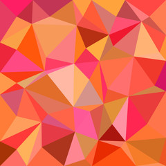 Aufkleber - Geometric irregular triangle tiled mosaic background - polygon vector graphic design from triangles in red tones
