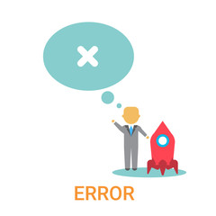 Poster - Error Icon 404 Not Found Broken Message Banner Flat Vector Illustration
