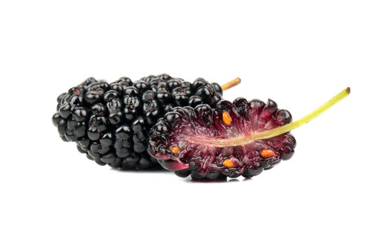 black mulberry with half