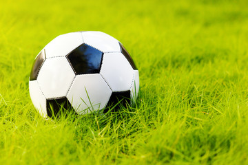 Soccer ball on grass