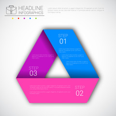 Poster - Headline Infographic Design Business Data Graphic Collection Presentation Copy Space Vector Illustration