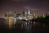 Fototapeta Miasto - Manatthan by night (New York)