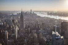 Aerial View Over Midtown Manhattan, New York City, USA