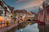 Fototapeta Miasto - City of Colmar. Cityscape image of downtown Colmar, France during sunset.
