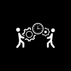 Project Management Icon. Flat Design.