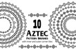 Aztec vector pattern brushes with inner and outer corner tiles. Can be used for borders, ornaments, frames and design elements. All used brushes are included in brush palette.