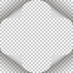 Wall Mural - Pages curl set stylish illustration vector design