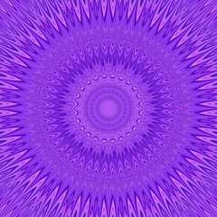 Poster - Purple mandala explosion fractal background - round symmetrical vector pattern graphic from curved stars