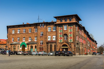 Wall Mural - Old building in Historical district Nikiszowiec in Katowice, Silesian, Poland