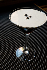 Wall Mural - Espresso Martini Cocktail with coffee beans.