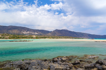 Wall Mural - Elafonissi beach on Crete, Greece