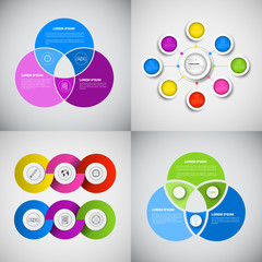 Poster - Headline Infographic Set Design Business Data Graphic Collection Presentation Copy Space Vector Illustration