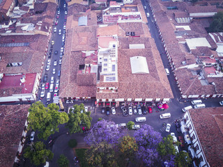 Wall Mural - traditional town aerial