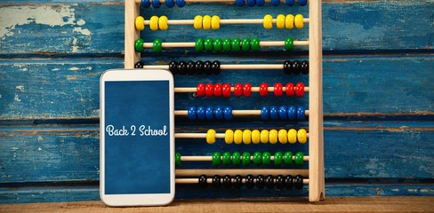 Poster - Composite image of back to school text against white background