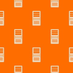 Poster - Black computer system unit pattern seamless