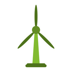 Wall Mural - wind turbine eco friendly icon image vector illustration design