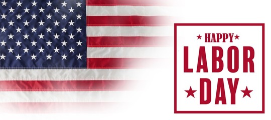 Poster - composite image of composite image of happy labor day poster