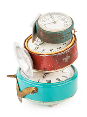 Old alarm clocks