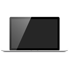 Canvas Print - realistic laptop computer mockup