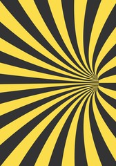 Poster - Illustration of Vector Spiral Tunnel Illusion. Vortex Motion Striped Tunnel Background