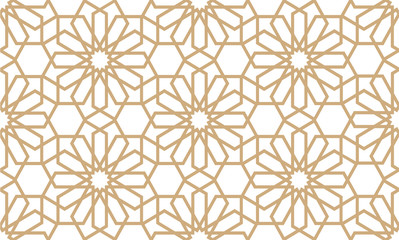 Wall Mural - geometrical seamless pattern in arabian style