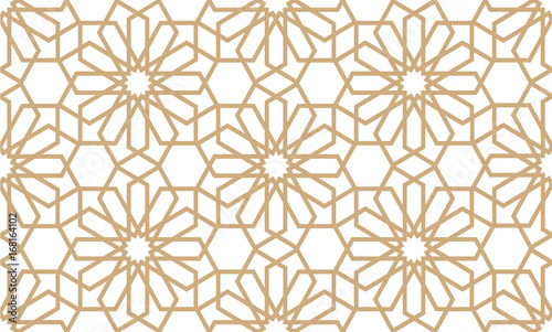 Fotomural Geometrical seamless pattern in Arabian style