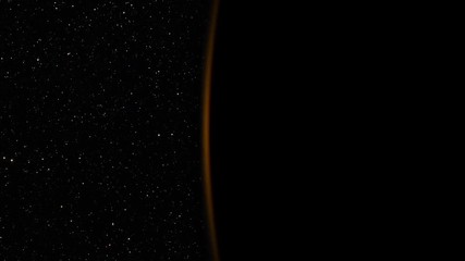 Wall Mural - 4k. amazing sunrise over the earth. view of planet earth from space. 3840x2160. ultra high definitio