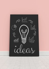 Poster - Conceptual graphic on 3D room wall