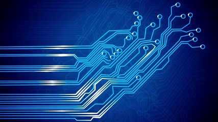 Poster - Abstract signals of Circuit Board.