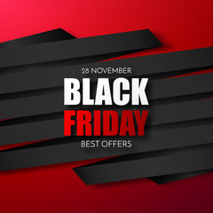 Poster - Black Friday Sale Abstract Background. Vector Banner.