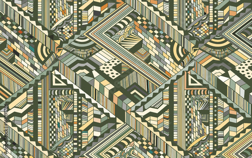Fotomural Abstract background with optical illusion